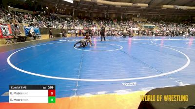 80 lbs Consi Of 8 #2 - Gannen Majka, Black Fox Academy vs Roman Moore, Moen Wrestling Academy