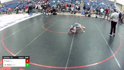 12U Boys - 74 lbs Semis - Bradey Bleich, Pennsylvania vs Princeton Nunn, California