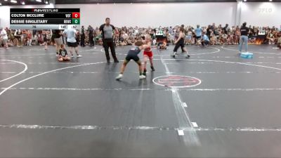 76 lbs Round 3 (8 Team) - Colton McClure, Washington Dual Team vs Dessie Singletary, Bulloch Bandits Wrestling Club