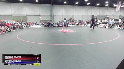 105 lbs Placement Matches (8 Team) - Brianne Graves, Ohio Red vs Eyvori Jacquez, Colorado