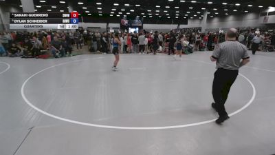 130 lbs Quarters - Dylan Schneider, Greater Heights Wrestling Club vs Sarahi Guerrero, Silverback Wrestling Fort Worth