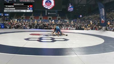 100 lbs Champ. Rd Of 32 - Ty Martin, Iowa vs Logan Raske, Tennessee