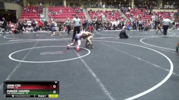 90 lbs Finals (2 Team) - John Cox, Victory vs Parker Hansen, The Untouchables