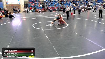 215 lbs Round 4 - Nathan Vasquez, Kearney Catholic vs Colton Stover, Norton Community