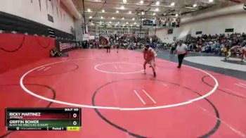 138 Boys Cons. Round 3 - Ricky Martinez, Jefferson vs Griffin Bower, Black Fox Wrestling Academy