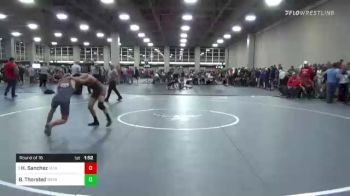 98 lbs Round Of 16 - Hunter Sanchez, Mountain Ridge vs Brandon Thorsted, Bear River