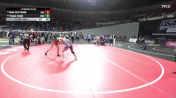 6A Boys 144 lbs Cons. Semi - Izak Hutchins, Roseburg Boys vs Yuika Node, Sunset Boys