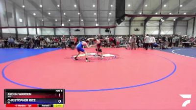 144 lbs Champ. Round 1 - Ayden Warden, WA vs Christopher Rice, OR