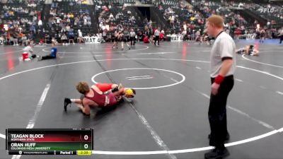 133 lbs Quarterfinal - Oran Huff, Colorado Mesa University vs Teagan Block, Northern State