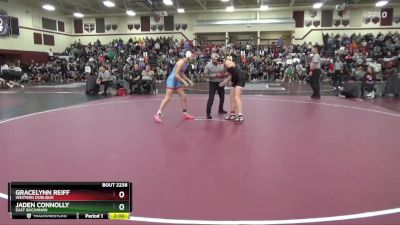 120 lbs Cons. Round 3 - Jaden Connolly, East Buchanan vs Gracelynn Reiff, Western Dubuque