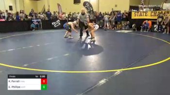 120 lbs Final - Kaydon Ferrell, Franklin Regional vs Eli Phillips, West Shore