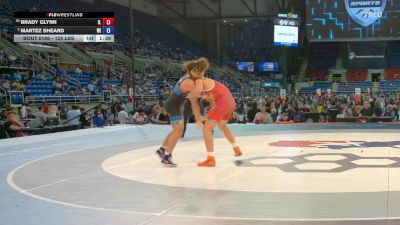 126 lbs Quarters - Brady Glynn, IL vs Martez Sheard, WI