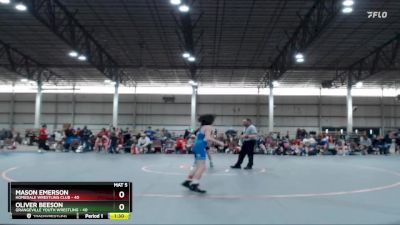 87 lbs Round 2 (4 Team) - Mason Emerson, Homedale Wrestling Club vs Oliver Beeson, Grangeville Youth Wrestling