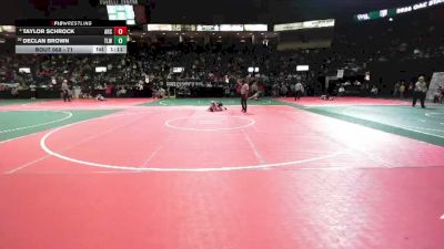 71 lbs Champ. Round 2 - Declan Brown, TLWA vs Taylor Schrock, ARC3