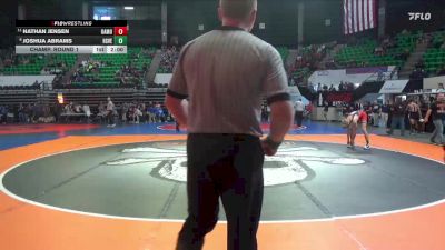 7A 138 lbs Champ. Round 1 - Nathan Jensen, Oak Mountain vs Joshua Abrams, Huntsville
