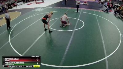 Champ. Round 1 - Presley Olberding, Fort Calhoun vs Royce Klucas, Waverly