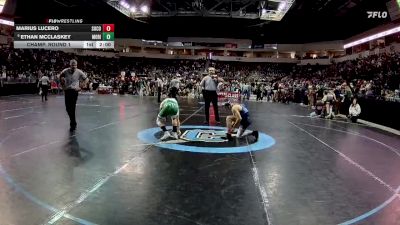 4A 114 lbs Champ. Round 1 - Ethan Mcclaskey, Moriarty vs Marius Lucero, Socorro