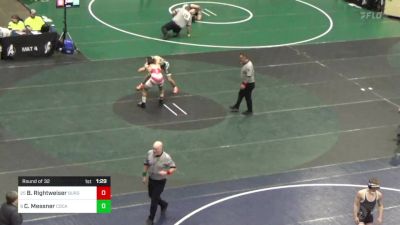 147 lbs Round Of 32 - Brady Rightweiser, Burgettstown vs Connor Messner, Cocalico