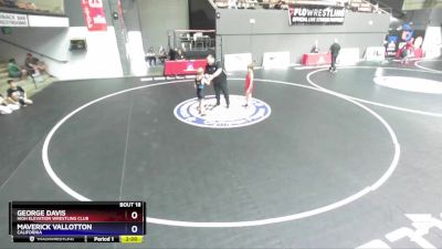 71 lbs Champ. Round 1 - George Davis, High Elevation Wrestling Club vs Maverick Vallotton, California