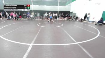 135 lbs Cons. Round 3 - Kailey Marquez, Har-Ber vs Addison Brown, Waynesville Tiger Wrestling