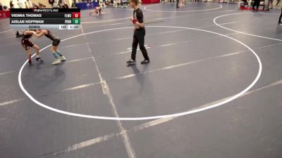 10U GIRLS - 80 lbs Semis - Vienna Thomas, Forest Lake Wrestling Club vs Aislan Hoffman, PEM Bulldogs