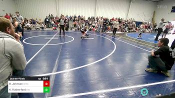 85 lbs Quarterfinal - Body Johnson, Checotah Matcats vs Kadence Rutherford, Grove Takedown Club