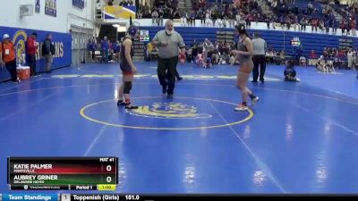 135 lbs Cons. Round 4 - Aubrey Griner, DELAWARE HAYES vs Katie Palmer, MARYSVILLE