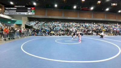 155 lbs Champ. Round 2 - Mila Wonser, Mazama vs Ella Paszek, Coronado