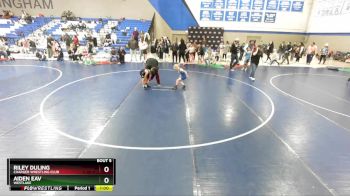 44-46 lbs Round 1 - Riley Duling, Charger Wrestling Club vs Aiden Eav, Westlake