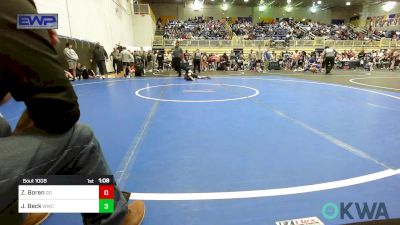 100 lbs Round Of 16 - Zane Boren, Duncan Demons vs John Beck, Wichita Wrestling Club
