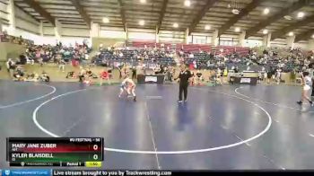 56 lbs Round 3 - Mary Jane Zuber, NM vs Kyler Blaisdell, ID