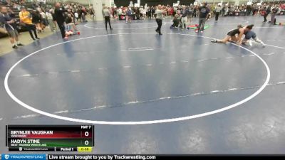 155 lbs Cons. Round 7 - Brynlee Vaughan, Wisconsin vs Hadyn Stine, Best Trained Wrestling