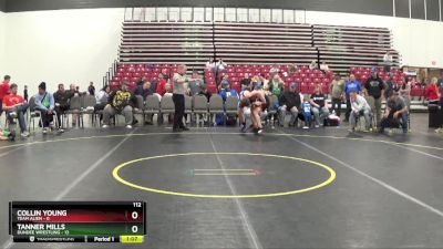 112 lbs Placement Matches (8 Team) - Tanner Mills, Dundee Wrestling vs Collin Young, Team Alien