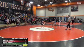 N-22 lbs Semifinal - Bryce Spears, Mediapolis Youth Wrestling vs Hector Valdez, Columbus Junction CAT-PAC