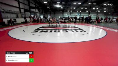 120 lbs Semifinal - Carter Kuhn, Smittys Barn vs Eoin Comes, Northern Vermont Wrestling Club