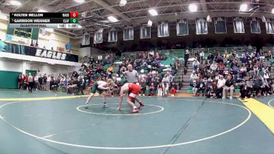 144 lbs Quarterfinal - Garrison Weisner, Clay vs Kolten Mellon, Wadsworth