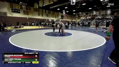 144 lbs Cons. Round 4 - Matthew Molina, Bonita Vista vs Brandon Buzzard, La Serna