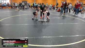 70 lbs Quarterfinal - Richard Tollison, Rebels Wrestling Club vs Landon Vergho, Cobra Wrestling Club