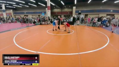 157 lbs Quarterfinal - Miles Martinez, Ryse Wrestling Club vs Noah Dodge, Texas Style Wrestling Club