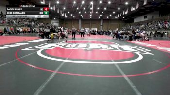 132F Cons. Round 1 - Paden Vance, McDonald County vs Jose Canizales, McAlester