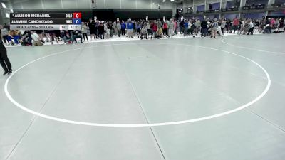 110 lbs Champ. Rd Of 16 - Allison McDaniel, Colorado vs Jasmine Canonizado, NOVA Wrestling Club