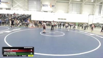 122 lbs Quarterfinal - Bryce Farmen, Wayne Wrestling Club vs Kayden Spratley, Club Not Listed