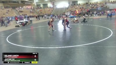 112 lbs Quarterfinal - Delaney Smith, Maryville Wrestling vs Justine Su, Dragons Wrestling Club