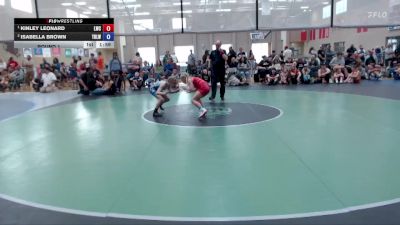 67 lbs Round 1 - Kinley Leonard, Lakeland Wrestling Club vs Isabella Brown, Team Real Life Wrestling