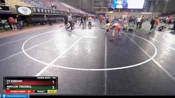 152 lbs Cons. Round 7 - Waylon Cressell, ND vs Ty Koedam, IA