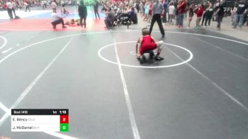 130 lbs Semifinal - Eli Bency, Colorado Outlaws vs Jackson McDaniel, Betterman Elite