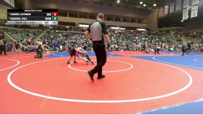 115 lbs Round 2 - Ezekiel Hill, Van Buren High School Wrestling vs James Laymon, Rogers Iron Wrestling Club