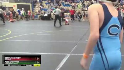 95 lbs Quarterfinal - Alex Laffman, Clarksburg Coyotes vs Bently Schmidt, Panthers