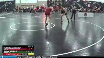 184 lbs 2nd Wrestleback (16 Team) - Blake Williams, Adrian vs Mathieu Arsenault, Coe