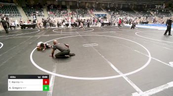 46 lbs Round Of 32 - Trenten Harris, Pin-King All Stars vs Axel Gregory, Tulsa Blue T Panthers